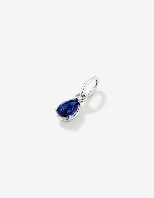 Michael Hill - Pear-Cut Created Sapphire Pendant in Sterling Silver
