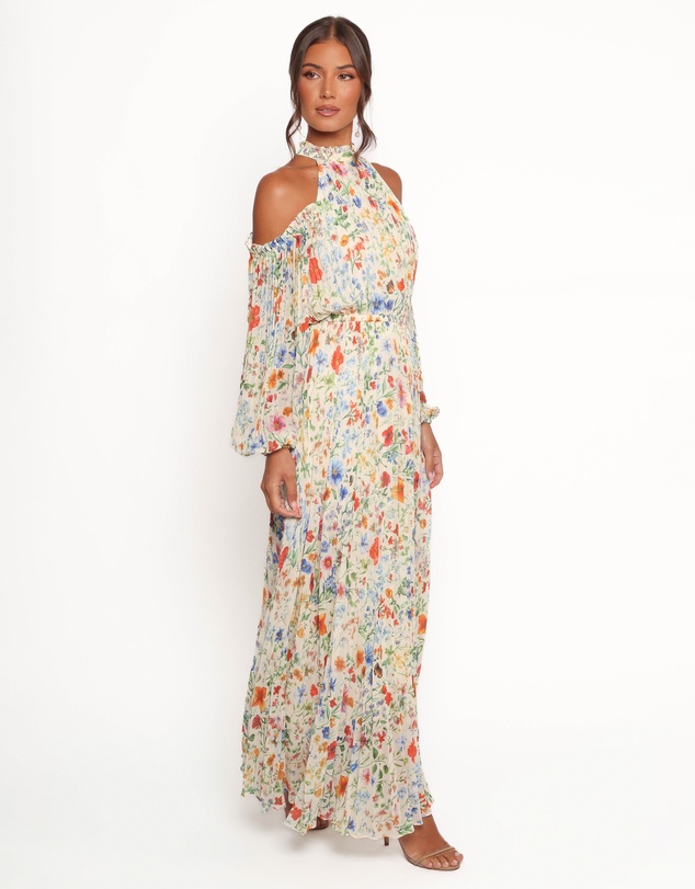 Petal & Pup - Hilary Pleated Maxi Dress - Garden Floral