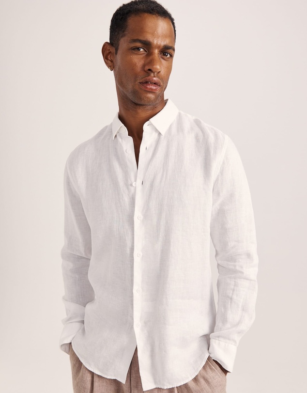 SABA - Anderson Long Sleeve Classic Linen Shirt
