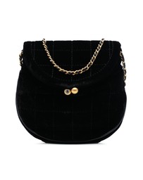 Pre-Loved by Azura Reborn - Pre-Loved Mini Chocolate Bar Velvet Flap Crossbody