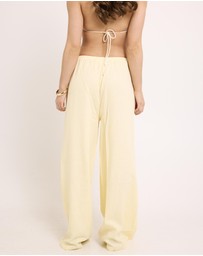 Subtitled - Hideaway Linen Wide Leg Pants
