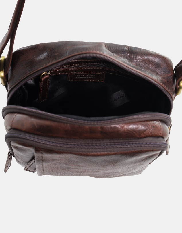 Pierre Cardin - Pierre Cardin Men's Leather Classic Crossbody Bag