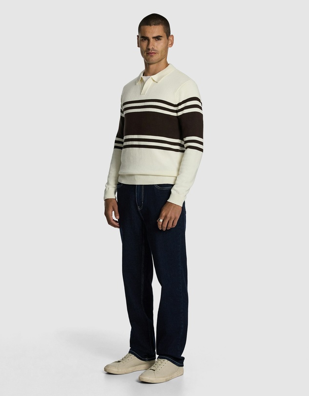 yd. - Leon Stripe Polo Knit