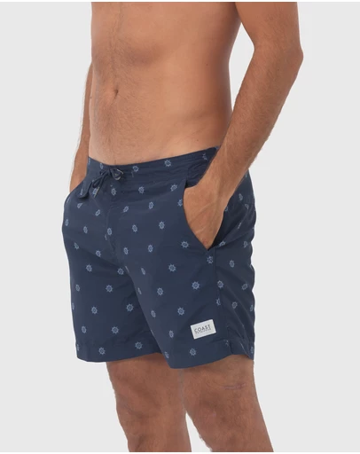 Coast Clothing - Navy Helms Swimshorts