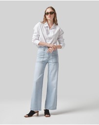 DRICOPER DENIM - Carrie Sunbleached Wide Straight Leg Jeans