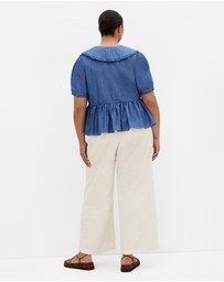City Chic - Denim Prairie Top