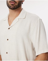 Staple Superior - Newport Textured Linen Blend Shirt