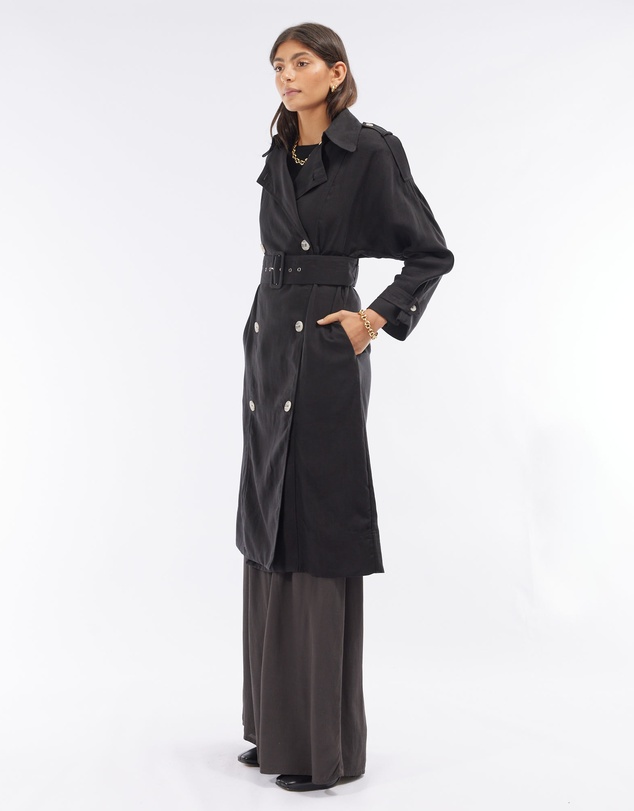 Amelius - Elvie Linen Trench Coat