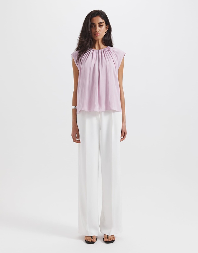 SABA - Lillian Pleat Front Blouse