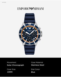 Emporio Armani - Blue Chronograph Watch