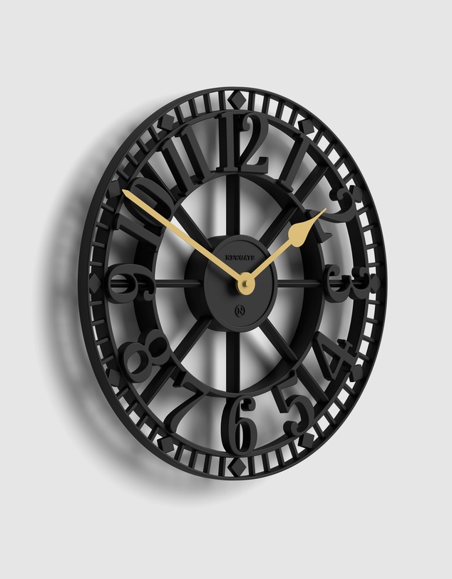 Newgate - Newgate Warehouse Wall Clock-Black