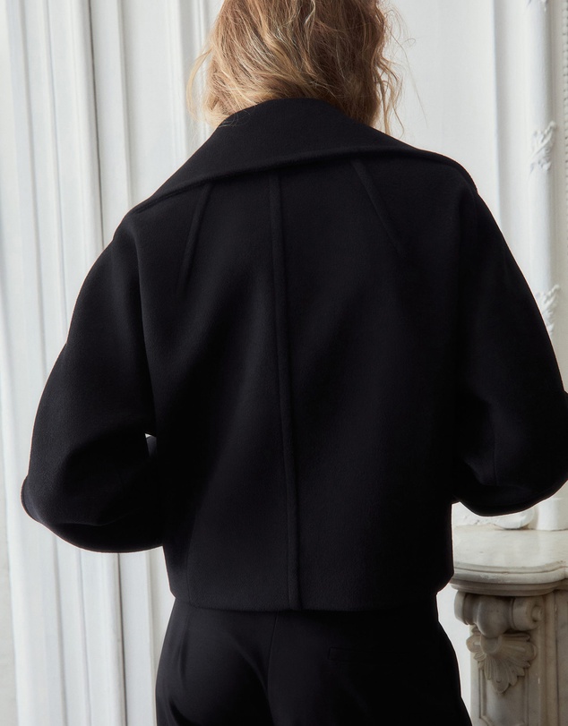 M.N.G - Wool Jacket With Shirt Collar