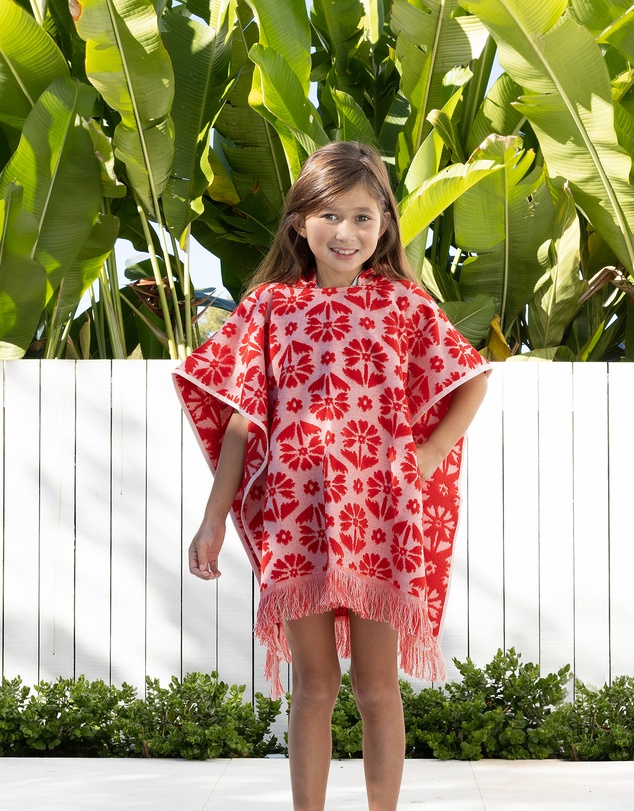 Bambury - Flora Kids Poncho Poppy