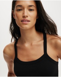Cotton On Body Active - Active Rib T-Bar Cropped Tank