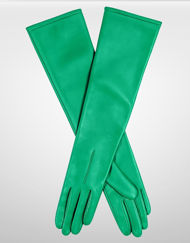 DENTS - Long Above-Elbow Lined Leather Gloves