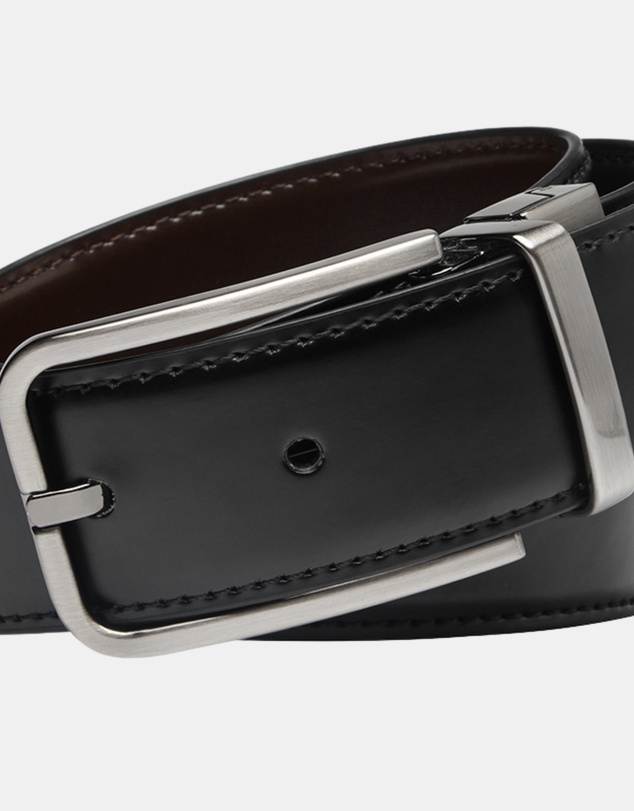 Buckle - Gio. Australian Made Reversible Leather Belt. 35mm width.