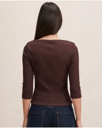 Forever New - Starlette 3 & 4 Sleeves Top