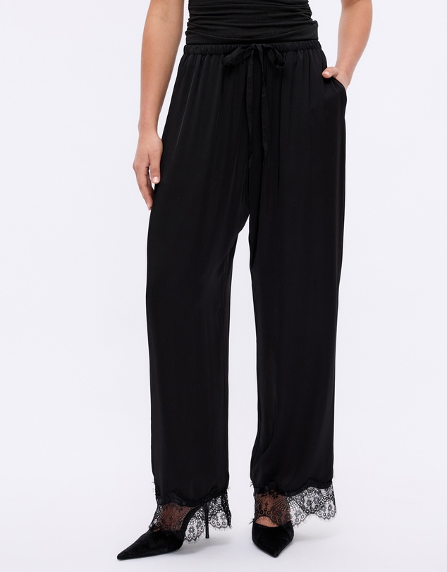 Minima Esenciales - Maely Lace Trim Pants