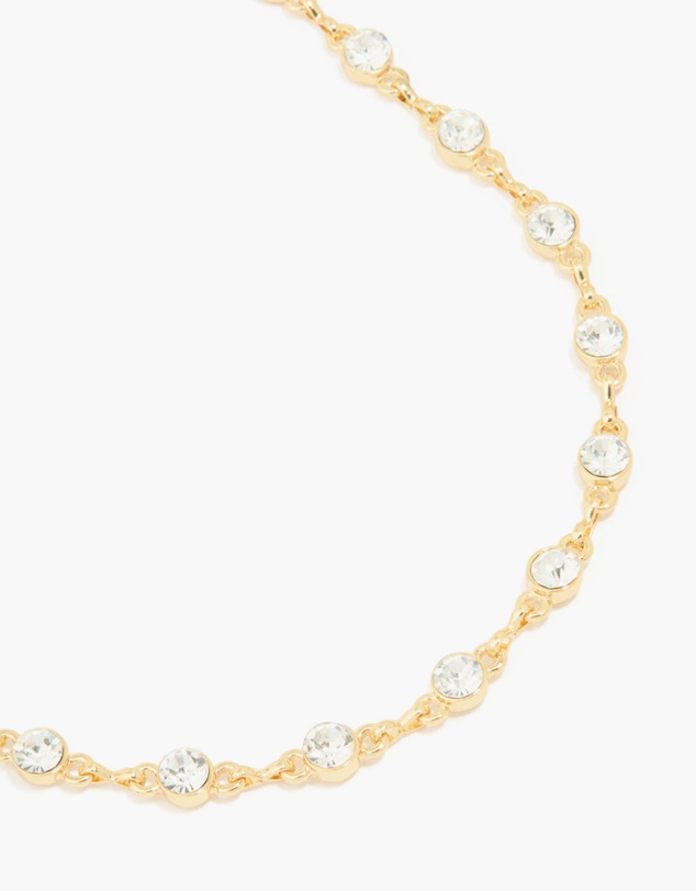 Lovisa - Gold Plated Diamante Circles Necklace