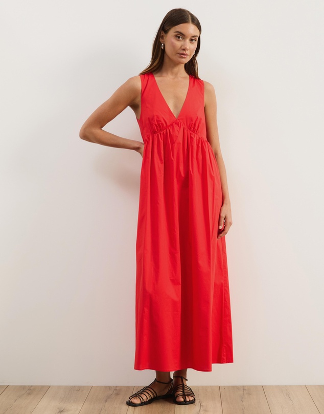 Atmos&Here - Louisa V-Neck Midi Dress