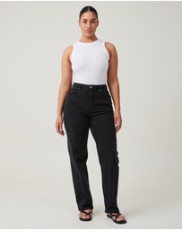 Cotton On - Curvy Straight Stretch Jeans