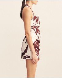 Shona Joy - Emmett Halter Draped Mini Dress