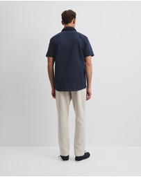 Country Road - Short Sleeve Regular Fit Cotton Woven Check Shirt