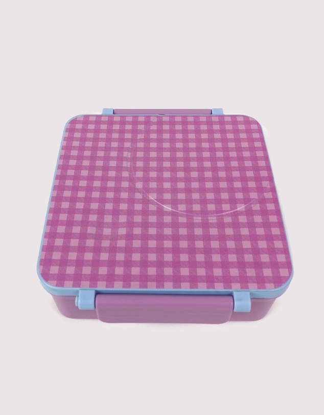 The Somewhere Co - Lilac Gingham Mini Bento Lunch Box
