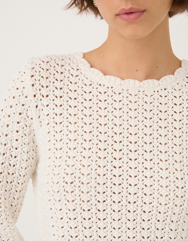 Peony - Pointelle Pullover