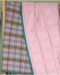 Mosey Me - Confetti Plaid Quilted Throw