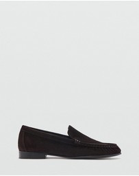 M.N.G - Gathered Suede Moccasins