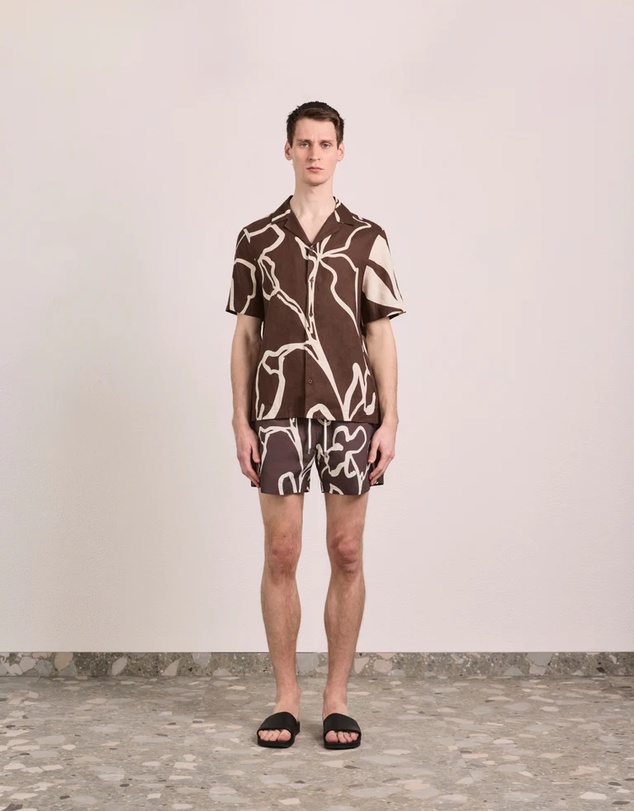 Frescobol Carioca - Rio Flor Print Swim Shorts