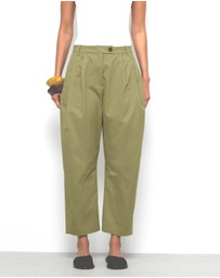 AERE - Sian Organic Cotton Barrel Leg Pants