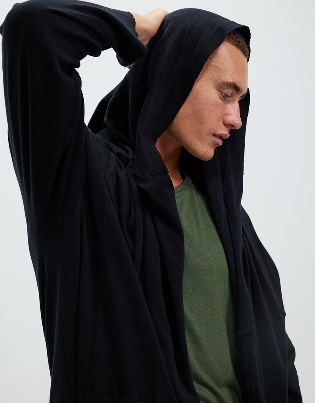 Surrounded By Ghosts - The Aikinite Hooded Rib Knit Cardigan
