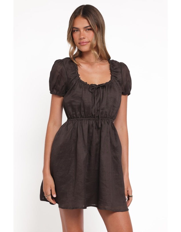 Petal & Pup - Arista Mini Dress - Espresso