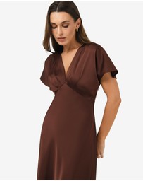 Forcast - Catalina V-Neck Satin Dress