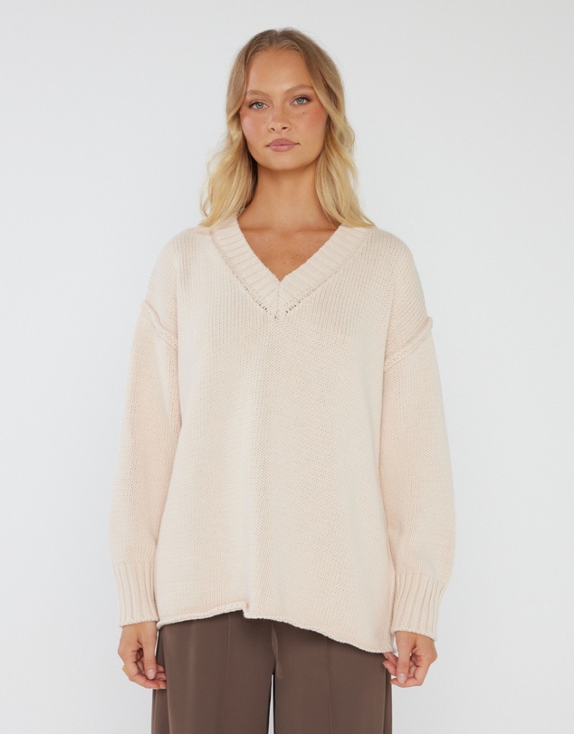 ALEXANDRA - Solace Knit Jumper Beige
