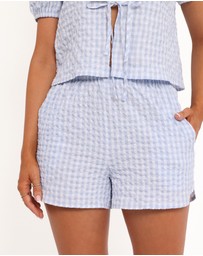 Petal & Pup - Stacy Short Set - Blue Gingham