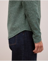 Trenery - Ottoman Marle Long Sleeve T-shirt in Forest