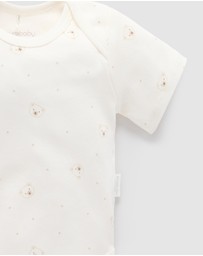Purebaby - 2 Pack Short Sleeve Bodysuit - Babies