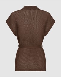 Arms Of Eve - Sardinia Wrap Top - Chocolate