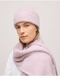 Trenery - Brushed Alpaca Beanie in Light Blush
