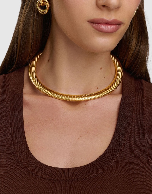 Nialaya Jewellery - Gold Stretch Choker