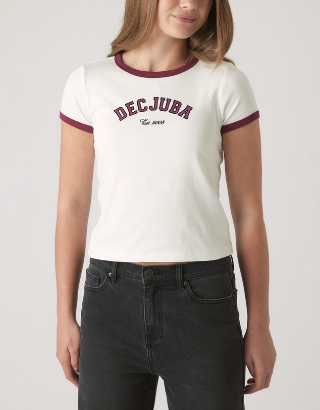 Decjuba Kids - Cropped Ringer Tee - Teens