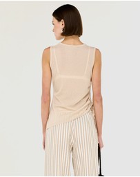 Staple the Label - Alix Drawstring Knit Top
