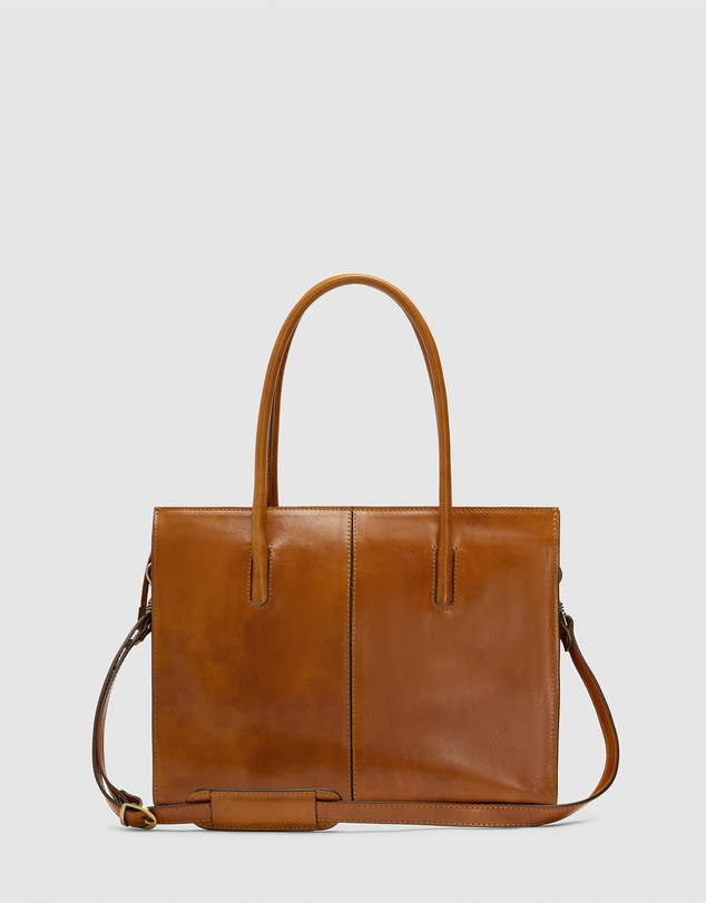 Florence - The Florence Tan Leather Tote Work Bag