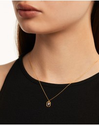 PDPAOLA - Mini Letter P Gold Necklace