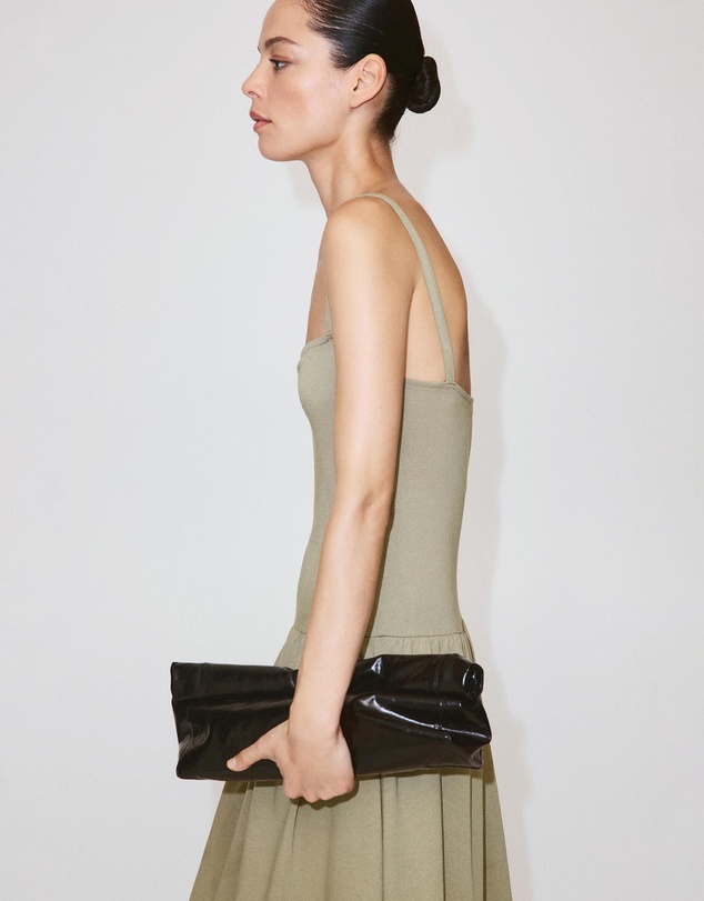 M.N.G - Ruched Neckline Volume Dress