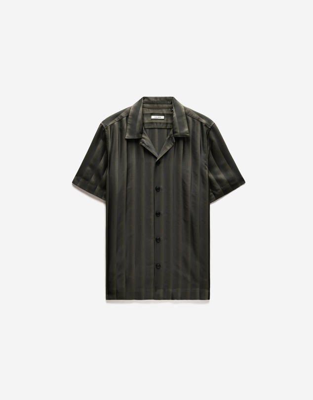 Calibre - Jacquard Stripe Shirt Khaki