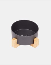 Mog & Bone - Single Bamboo Dog Bowl Black